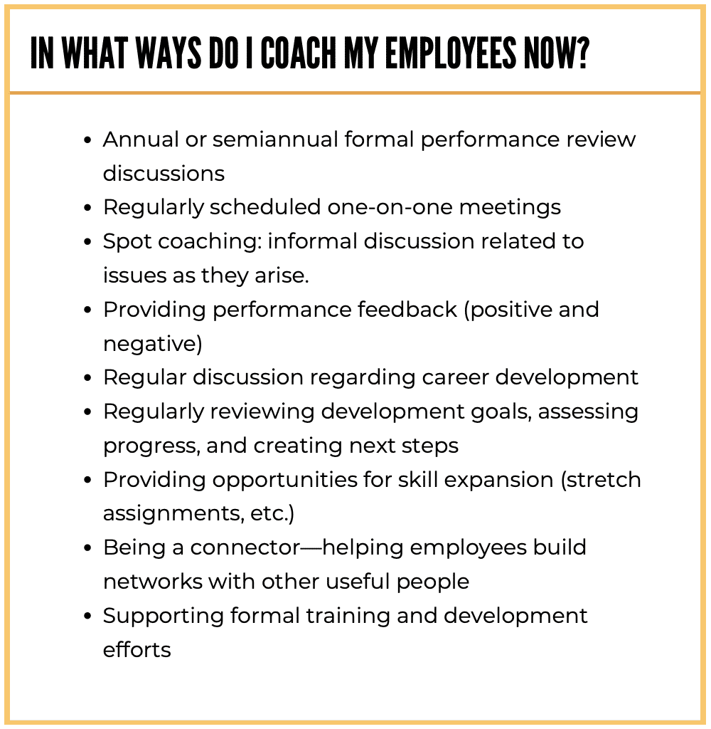 Management Coaching Skills 